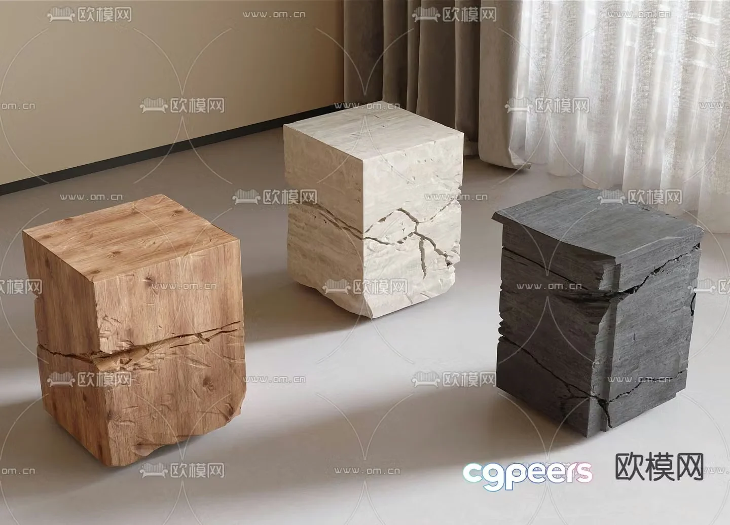 Modern decorative chair creative chair single chair 3d model