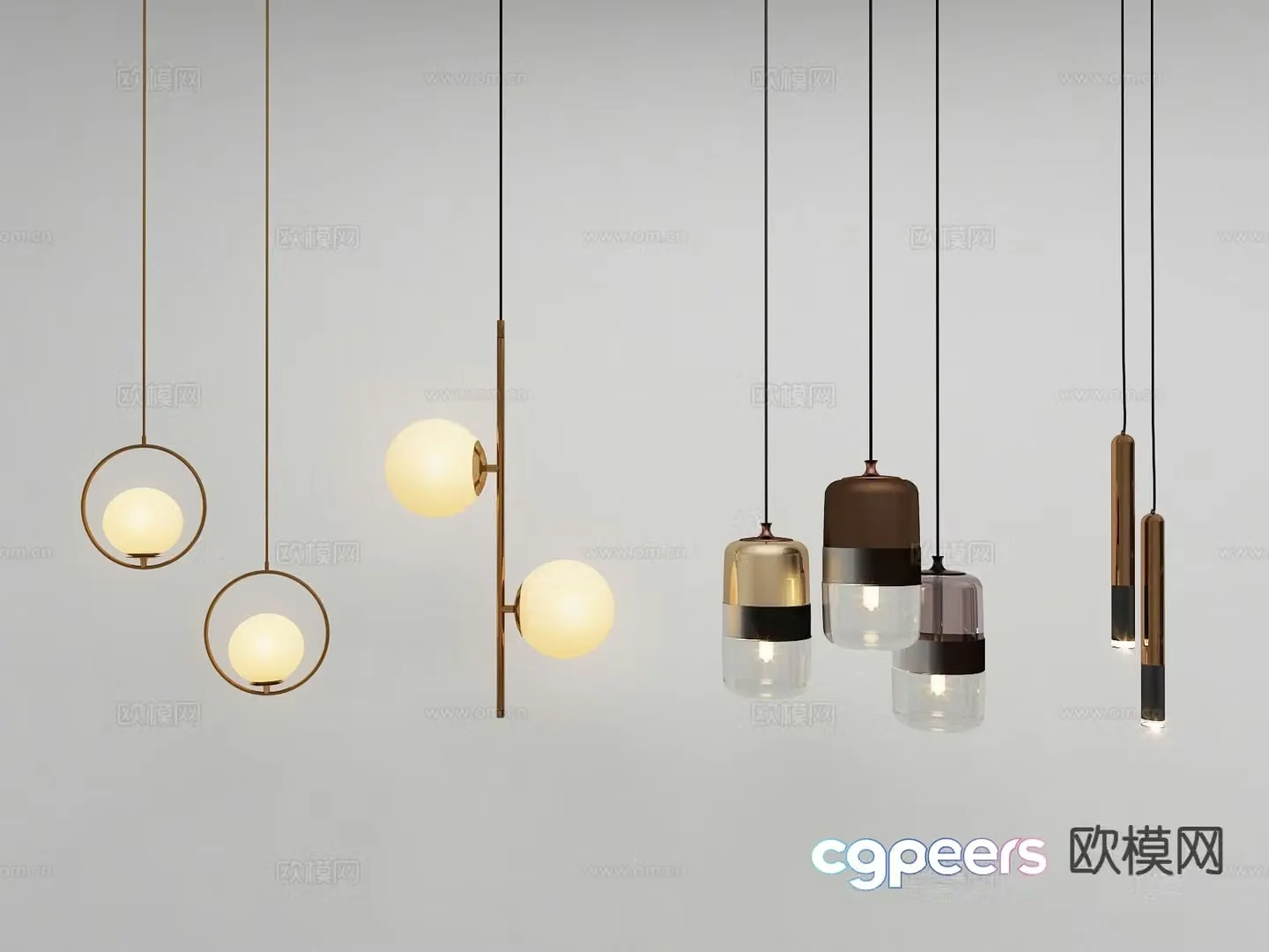 Modern chandelier dining room chandelier 3d model