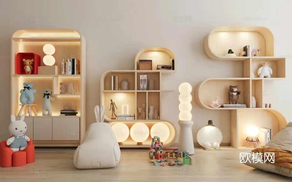 Modern Children’S Room 3D Model – 6402 – VRAY Render