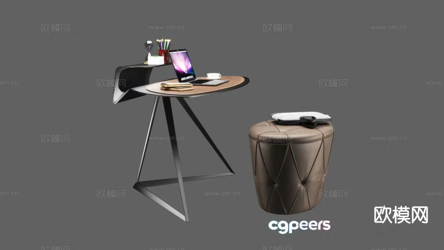 Fashion computer desk desk 3d model