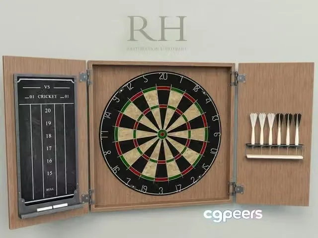3ds Max Free – TOURNAMENT DARTBOARD SET