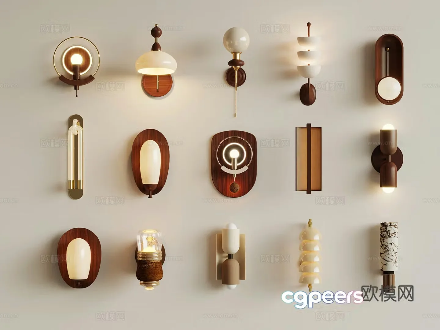 3D model of medieval style wall light