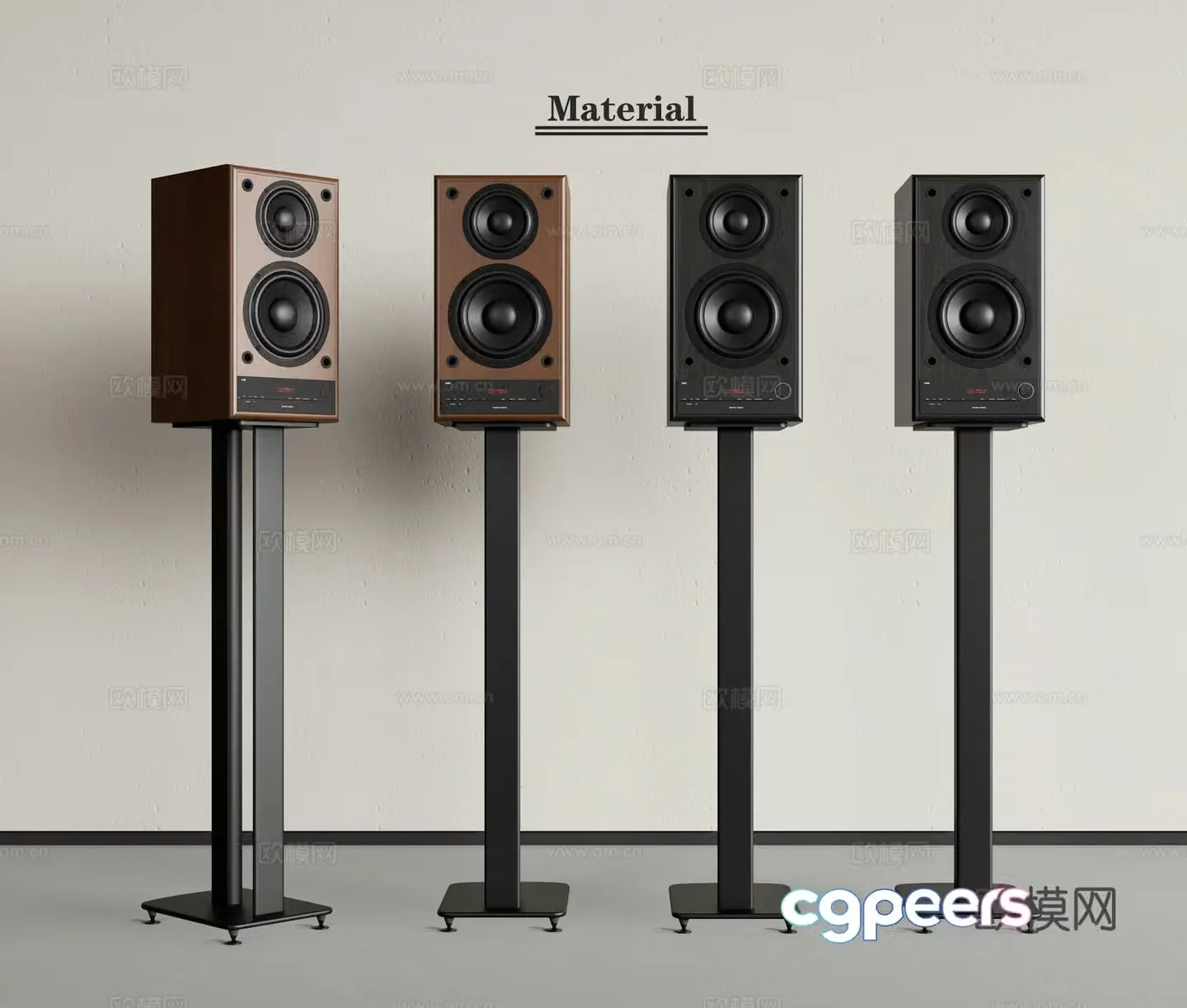 Audio vertical audio bluetooth speaker subwoofer 3d model