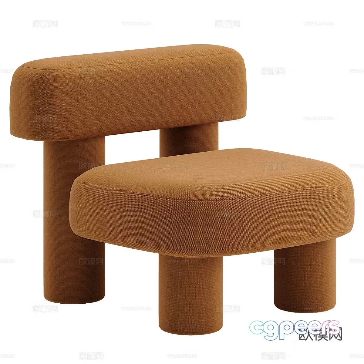 Single sofa leisure sofa 3d model