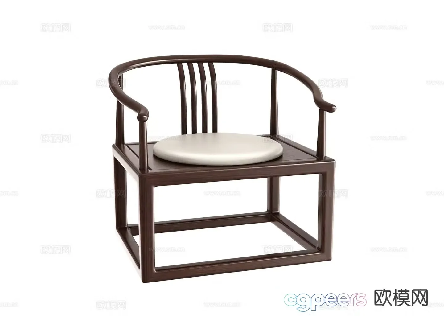 New Chinese style chair arm chair tea chair 3d model