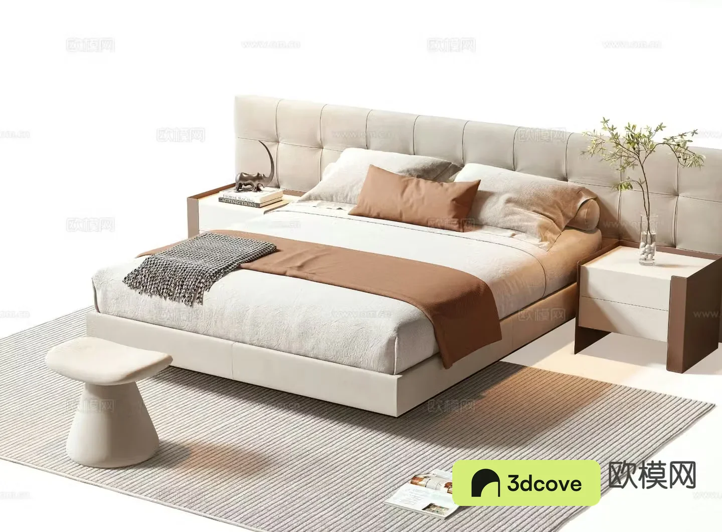 Modern double bed