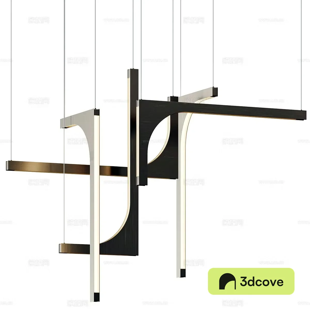Modern light luxury metal decorative chandelier