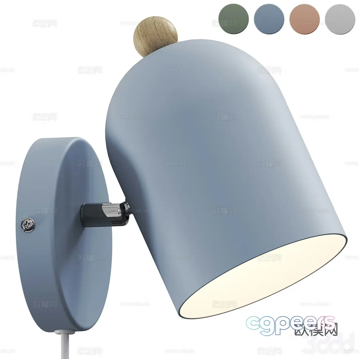 Modern Cream Nordlux – Gaston Wall Light 3D Model