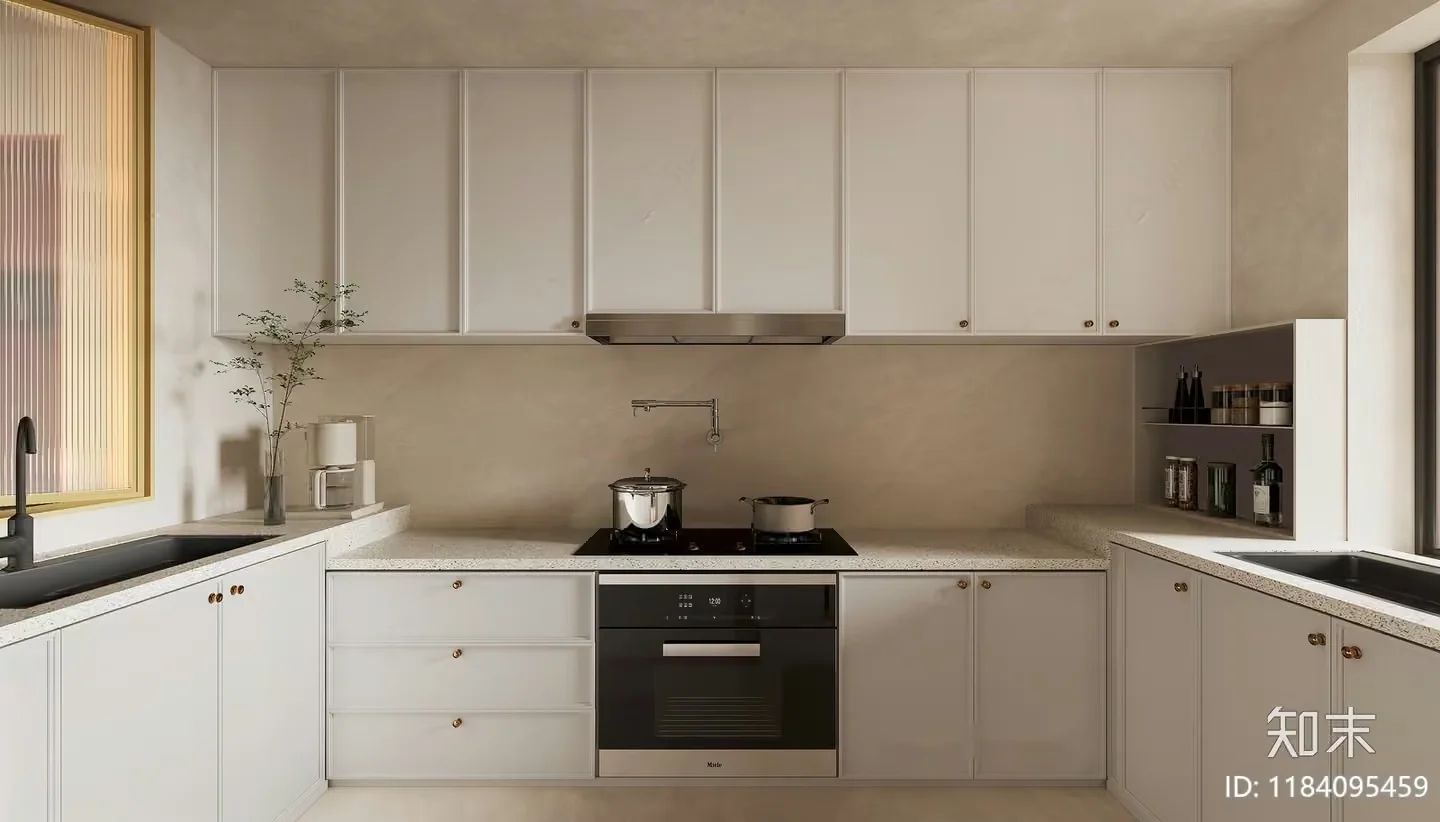 Modern Kitchen 3D Model – 4770 – CORONA Render