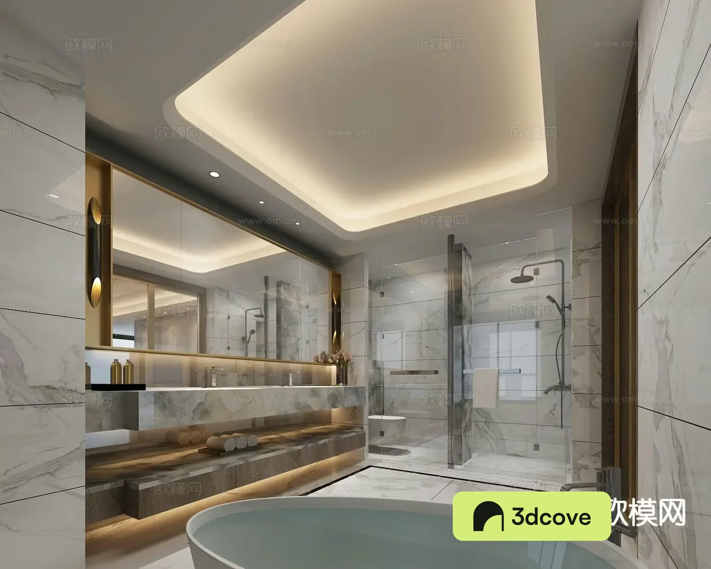 Light luxury bathroom