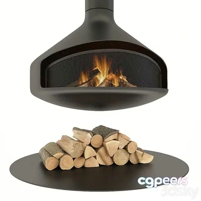 3ds Max Free – Ergofocus fireplace