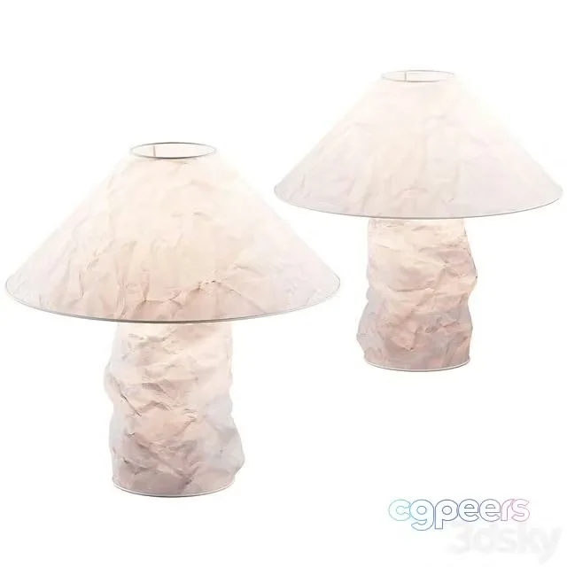 3ds Max Free – Lampampe paper table lamp by Ingo Maurer
