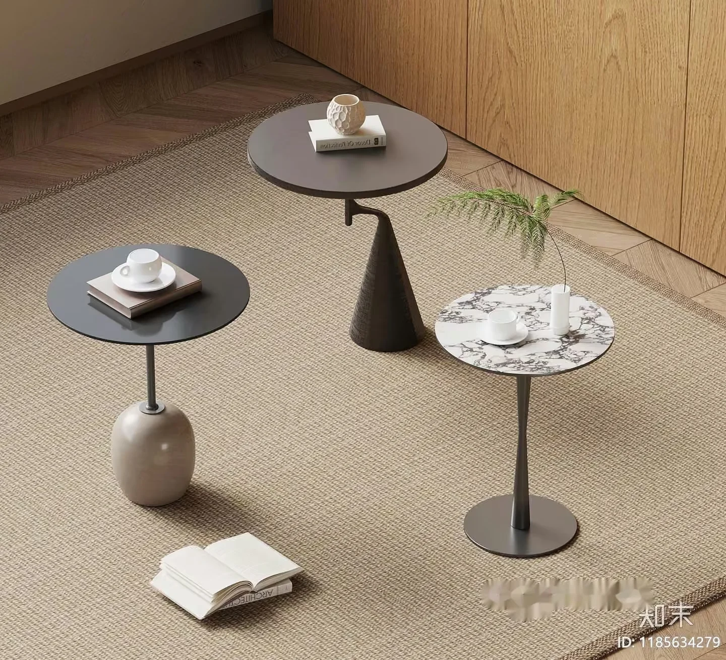 Modern Living Room 3D Model – 12367 – VRAY Render