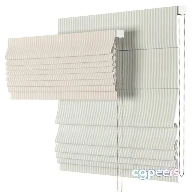 3ds Max Free – Roman Curtains 35 Tiger stripe