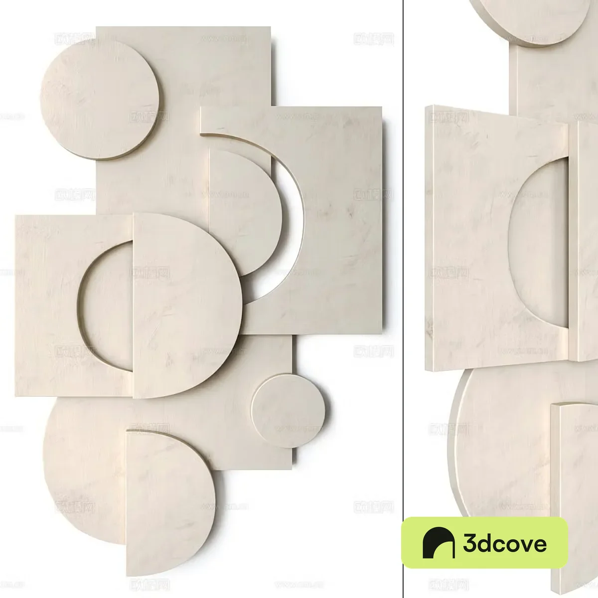 Wasabi Tilde Grynnerup Wooden Pendant 3D Model