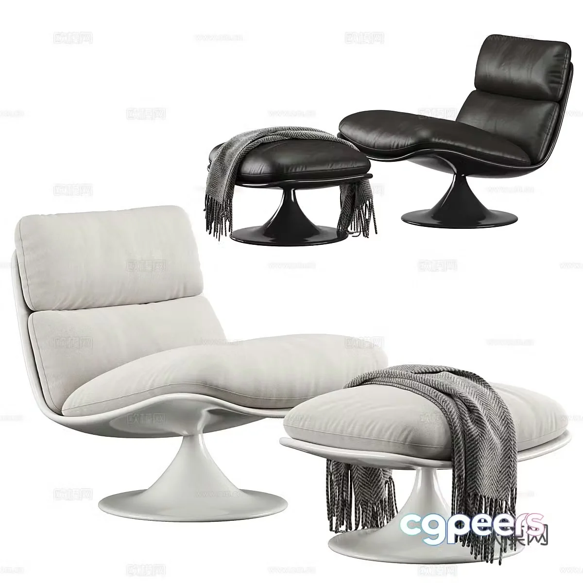 Modern Italian Pattie Armchair 3d Model
