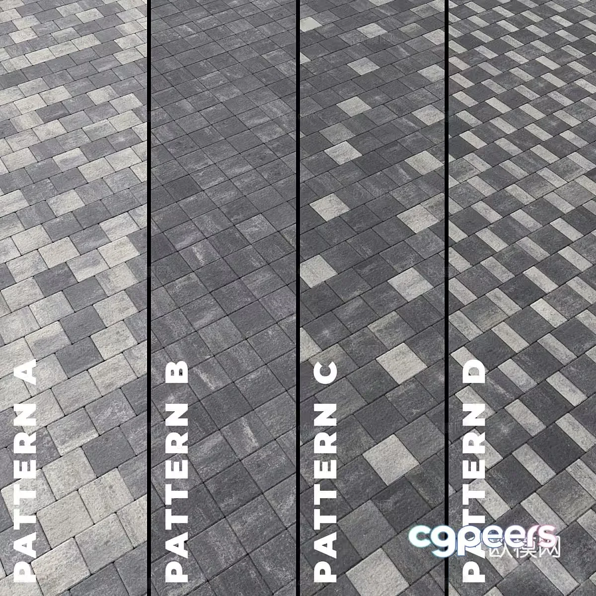 3d model of floor tiles
