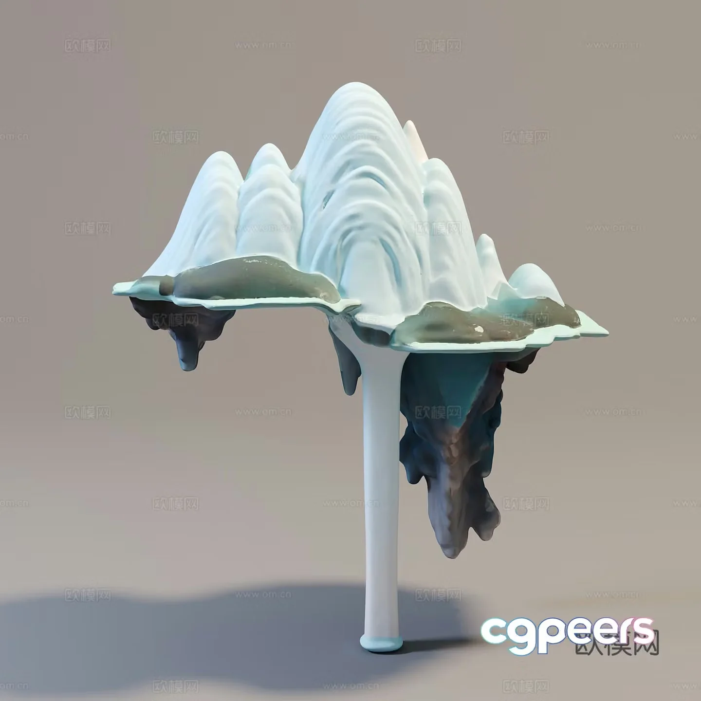 Chinese style art installation 3d model