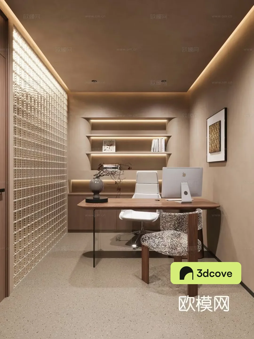 Middle Ages Wasabi Hair Salon_Scalp Test_ Room_Office_Manager Room 3D Model