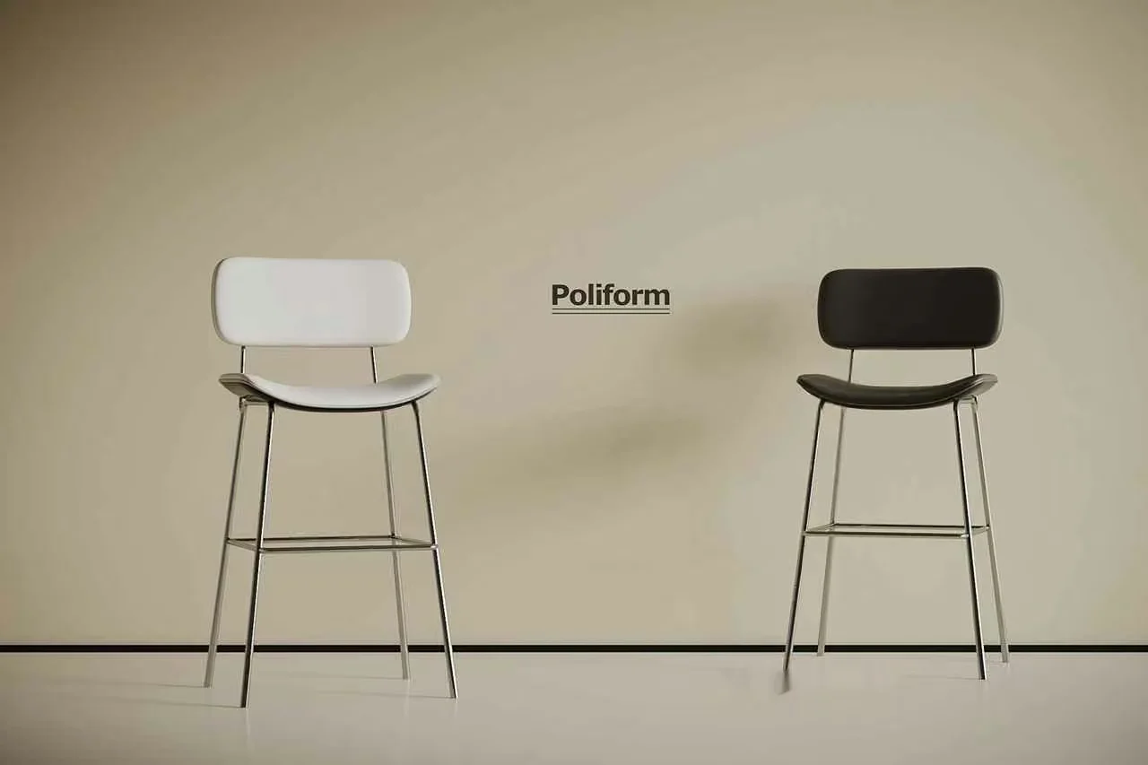 Modern White Chairs 3D Model – 5386 – VRAY Render