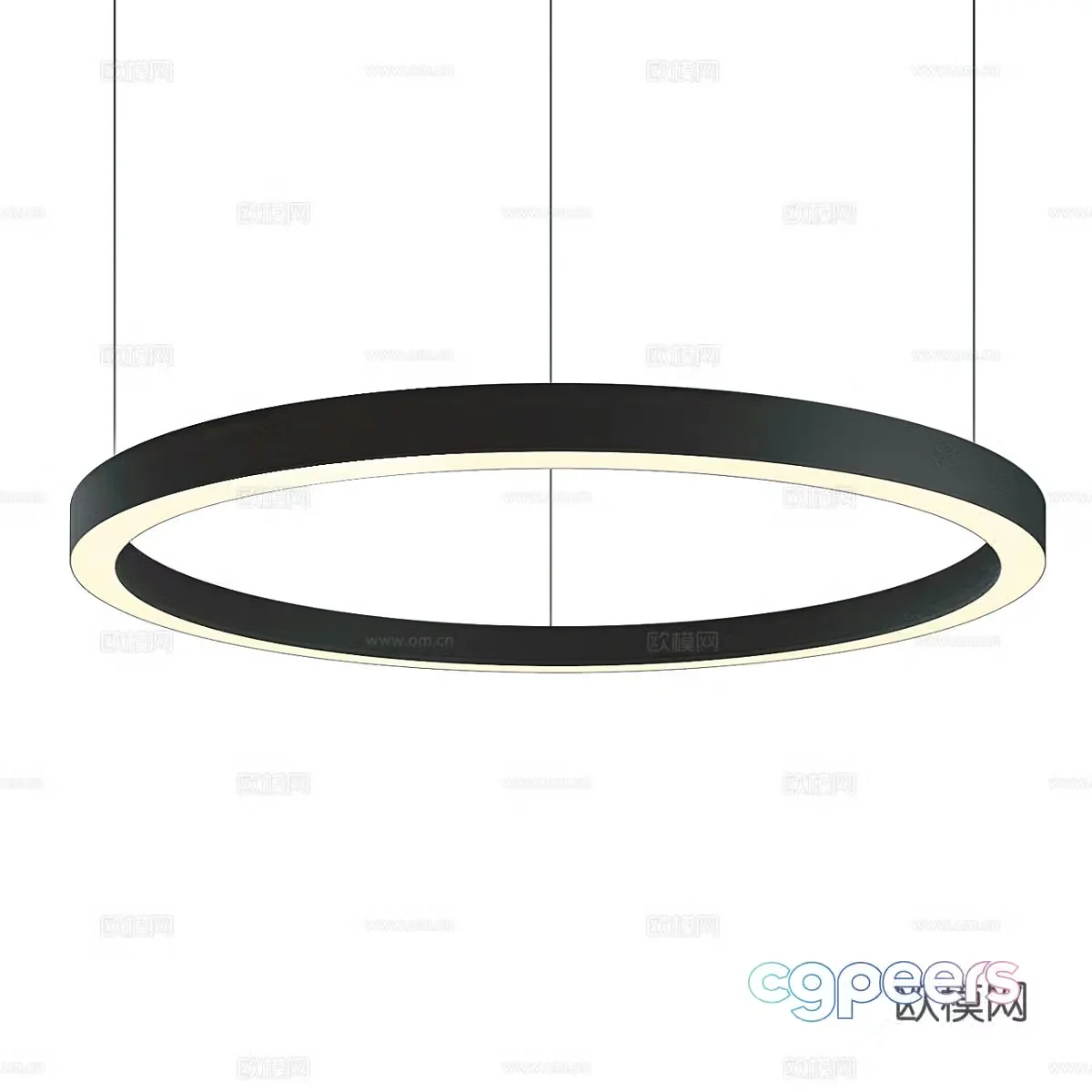 Modern simple chandelier Living room chandelier Restaurant chandelier 3d model