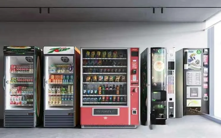 Four Vending Machines 3D Model – 13834 – CORONA Render
