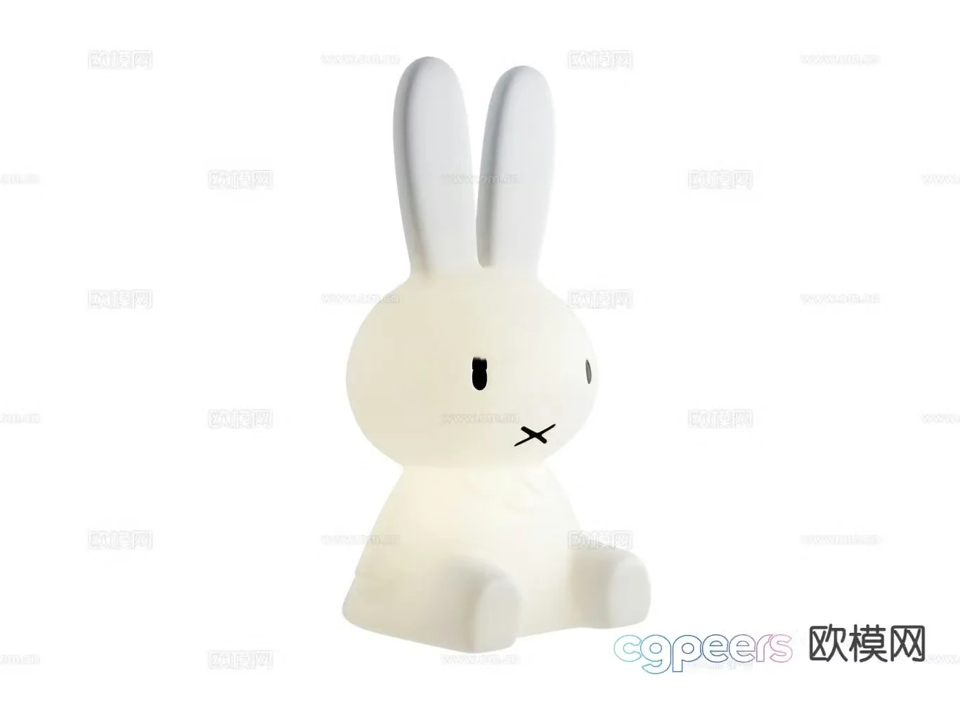 Children’s lamps table lamp rabbit lamp 3d model