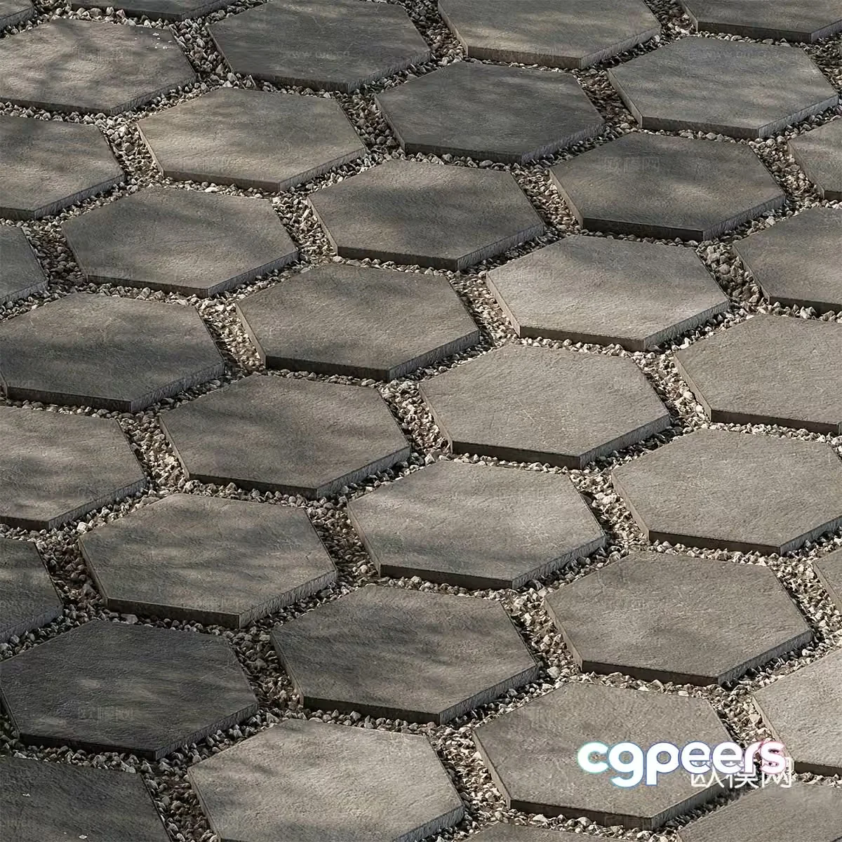 Outdoor floor tiles Outdoor brick 3D model