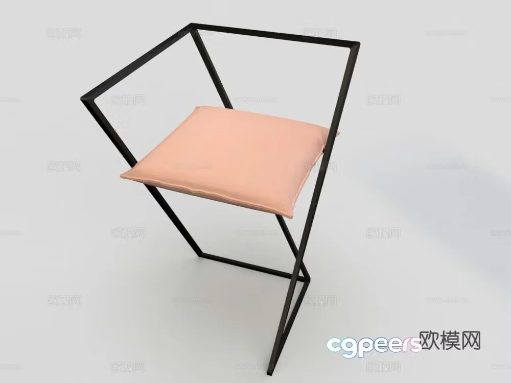 Irregular chair Leisure chair Bar chair 3d model