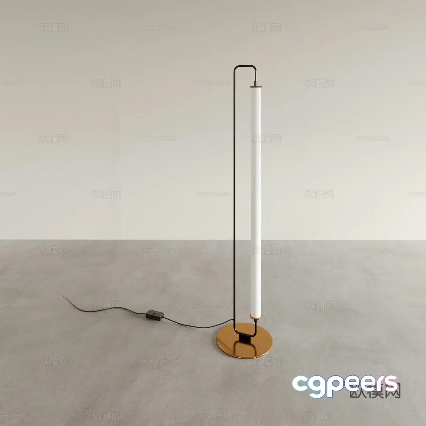 Modern floor lamp ambient light 3d model