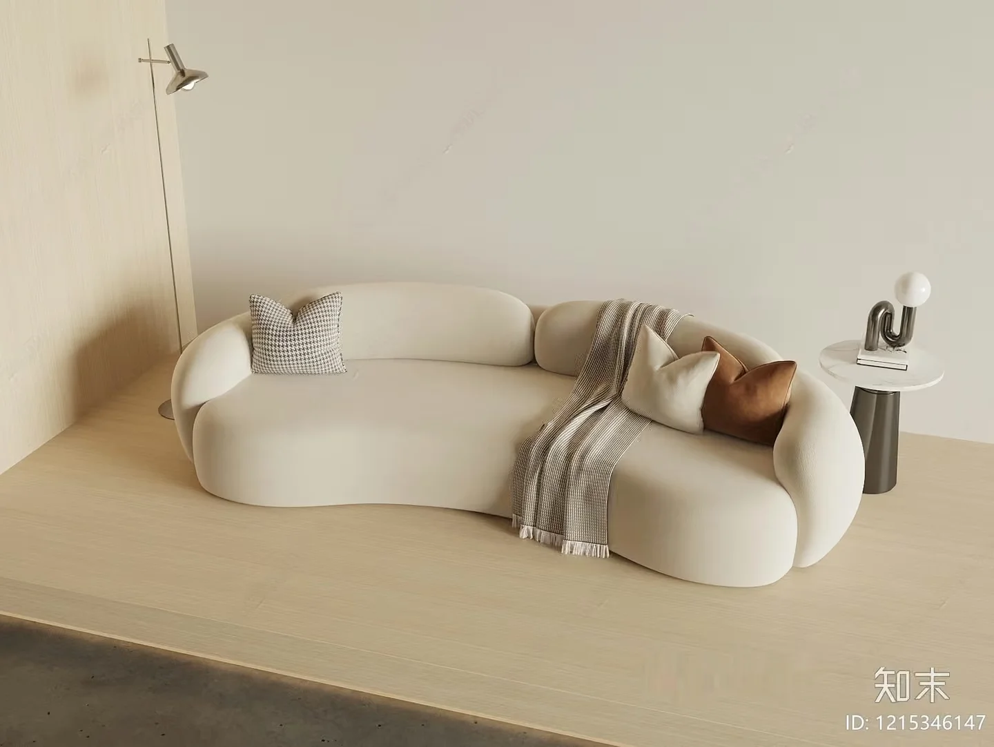 Modern Living Room 3D Model – 17221 – VRAY Render