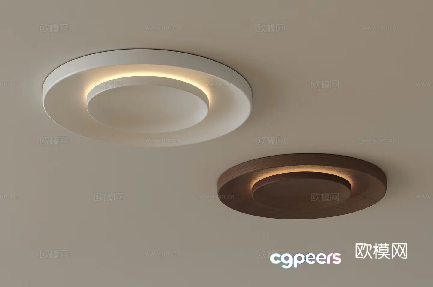 Modern ceiling lamp round ceiling lamp 3d model