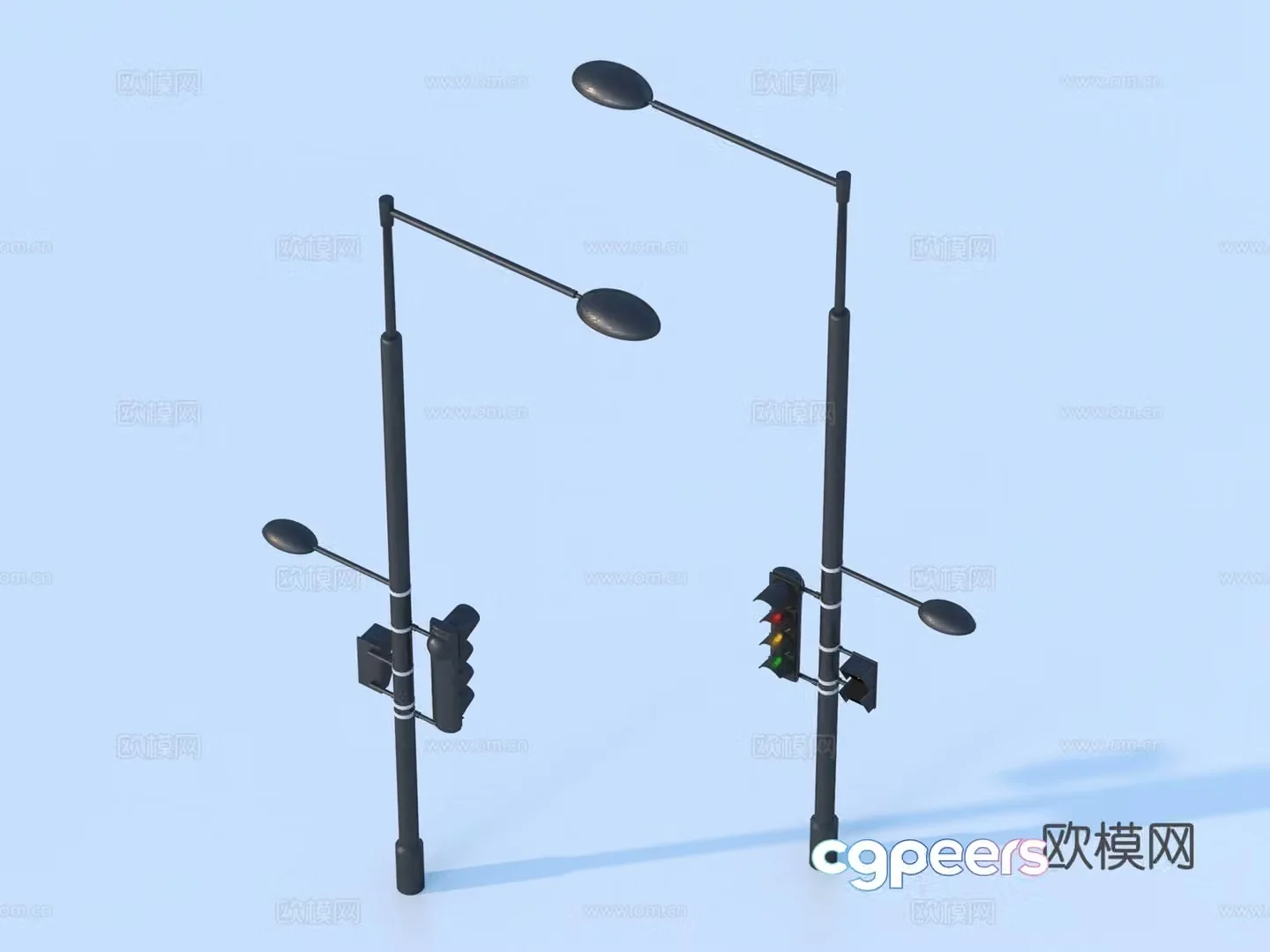 Traffic light Traffic light Indicator light 3d model