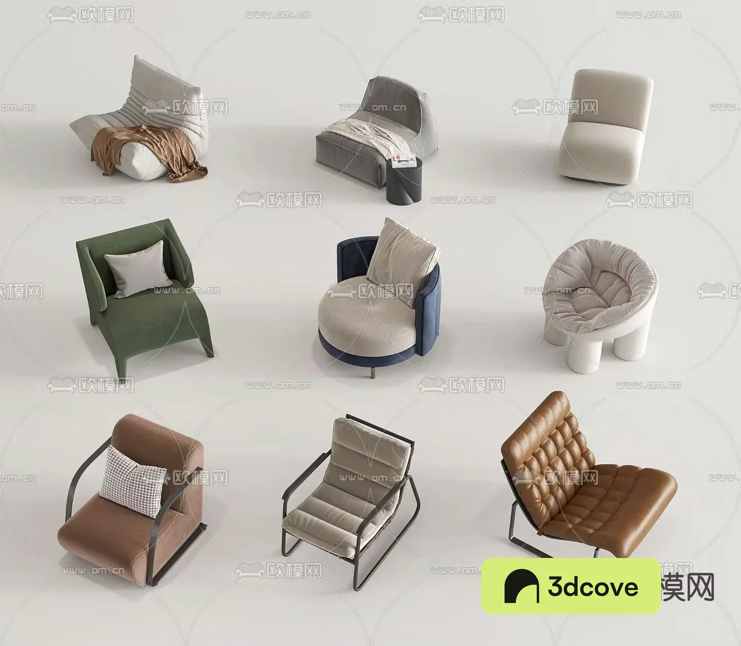 Modern sofa chair leisure chair lazy sofa