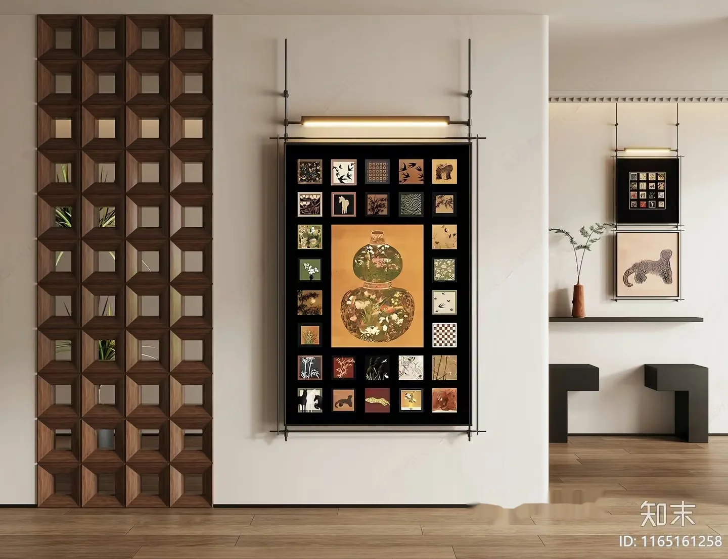 Modern Art Display 3D Model – 13678 – VRAY Render