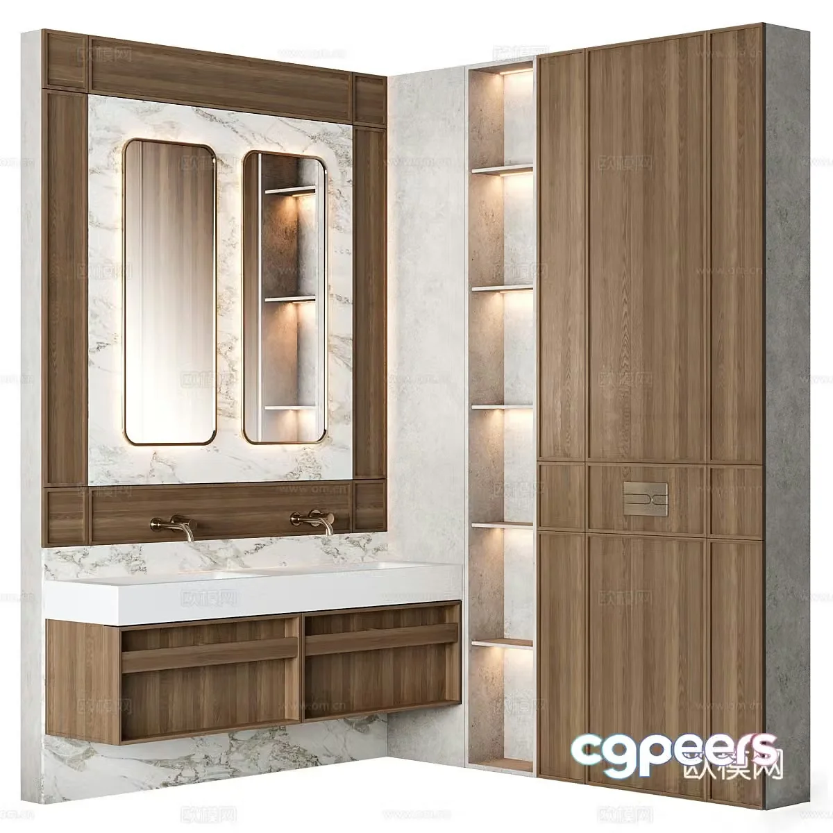 bathroom cabinet 3d model