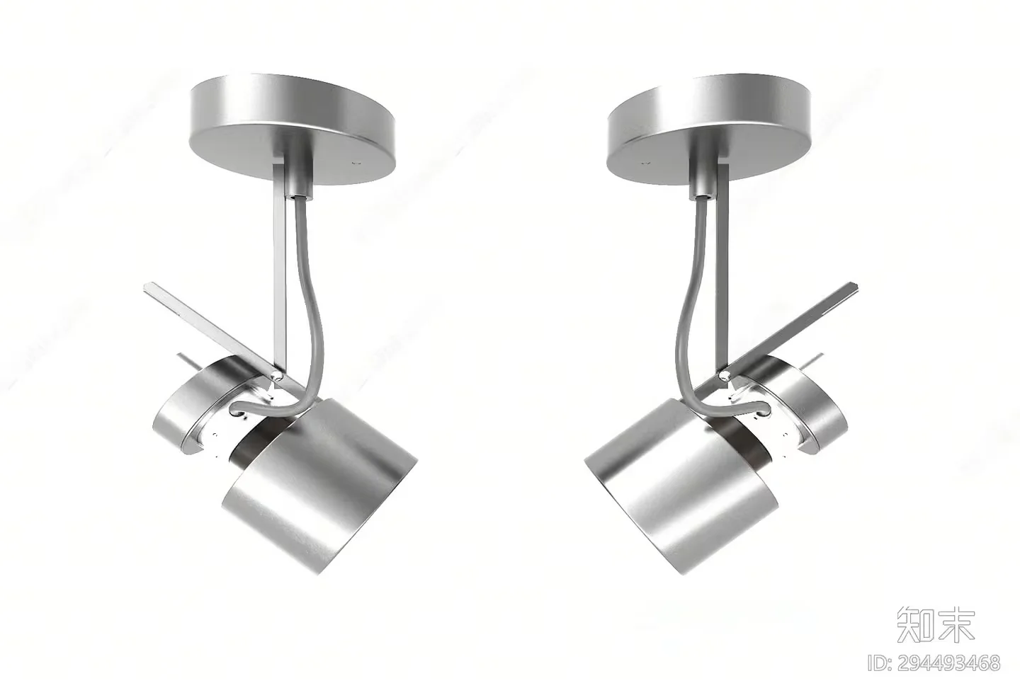 Modern Silver Light Fixtures 3D Model – 10985 – VRAY Render