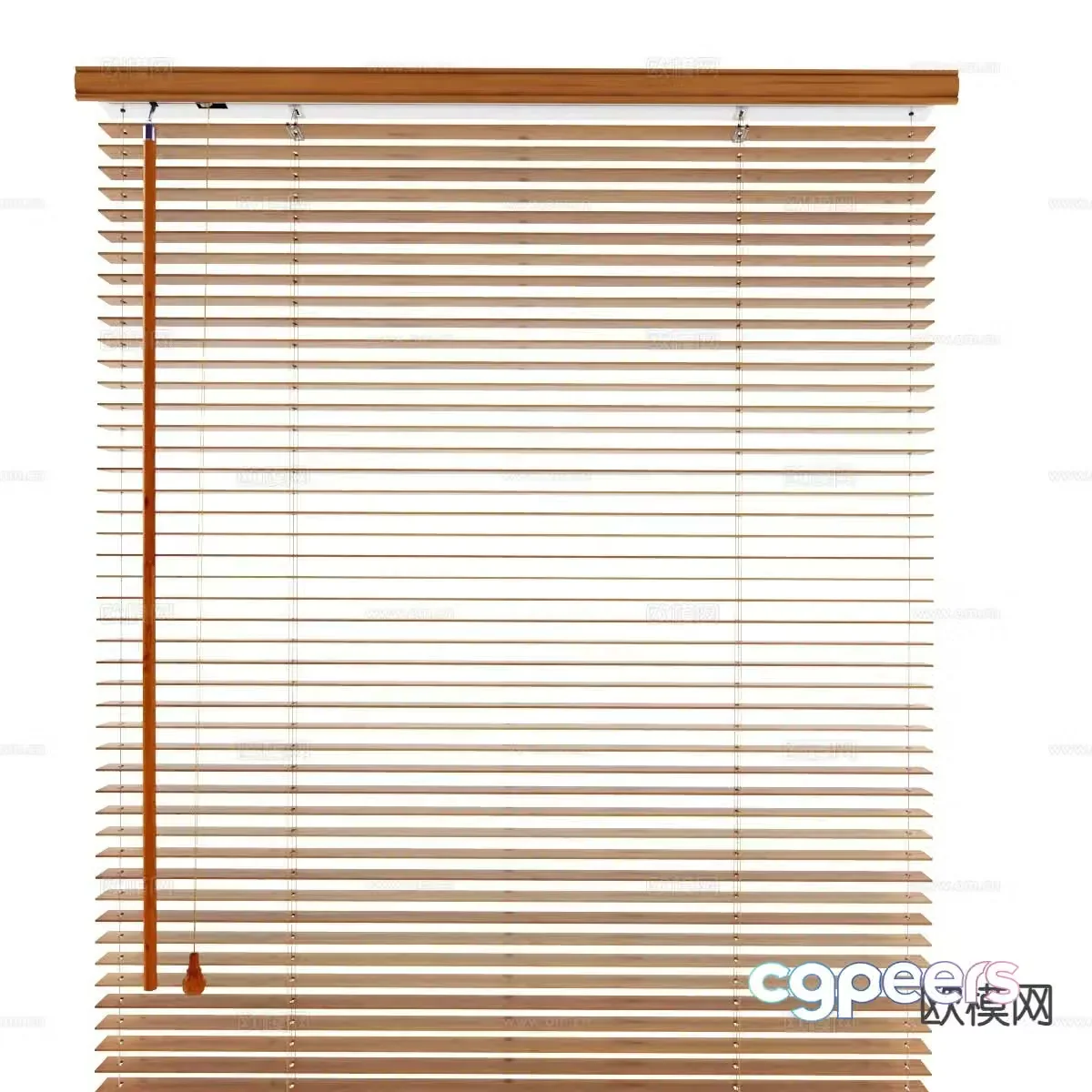 Modern curtains Venetian blinds 3d model