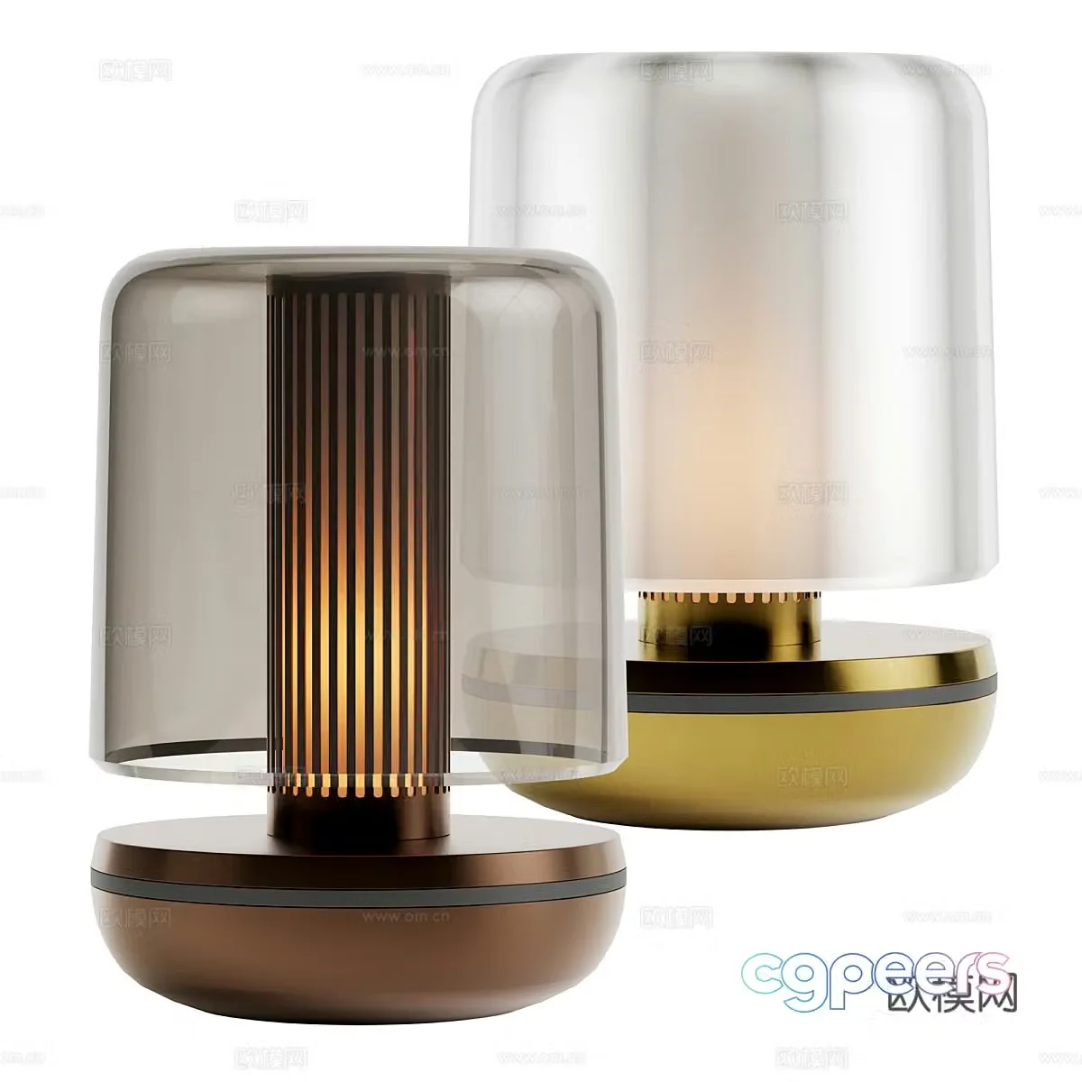 Light luxury desk lamp 3D model
