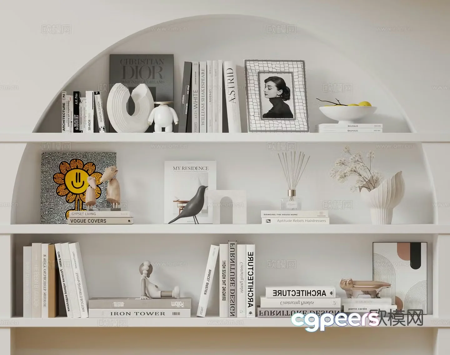 Modern decorative decoration sculpture ceramic 3D model