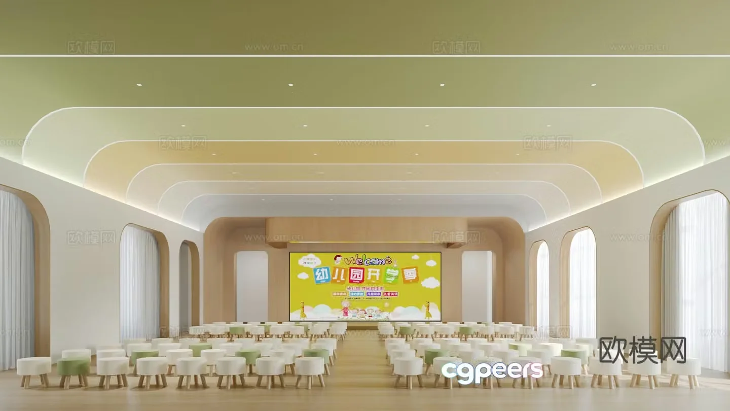 Multifunction hall 3D model