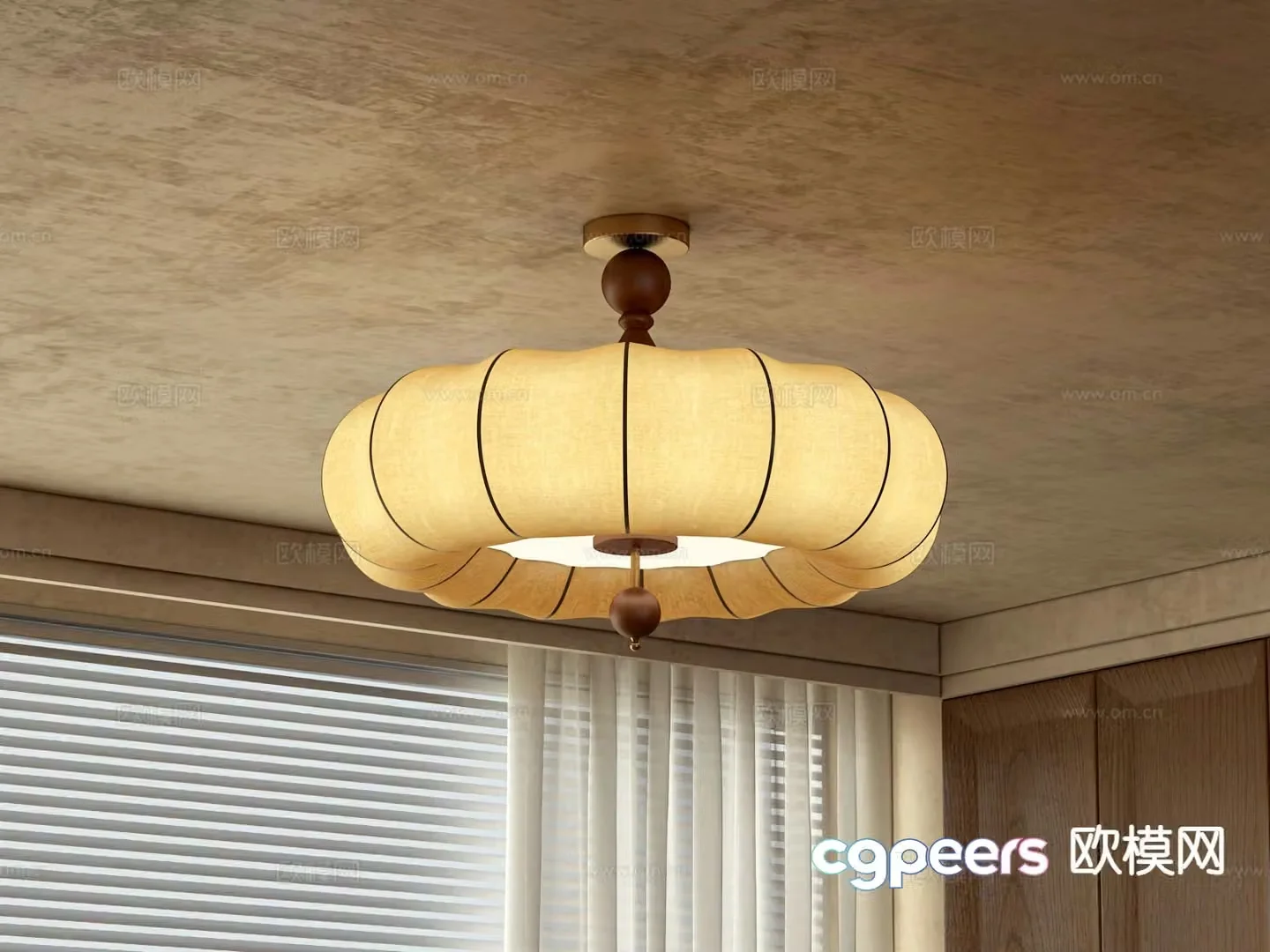 Medieval style chandelier 3d model