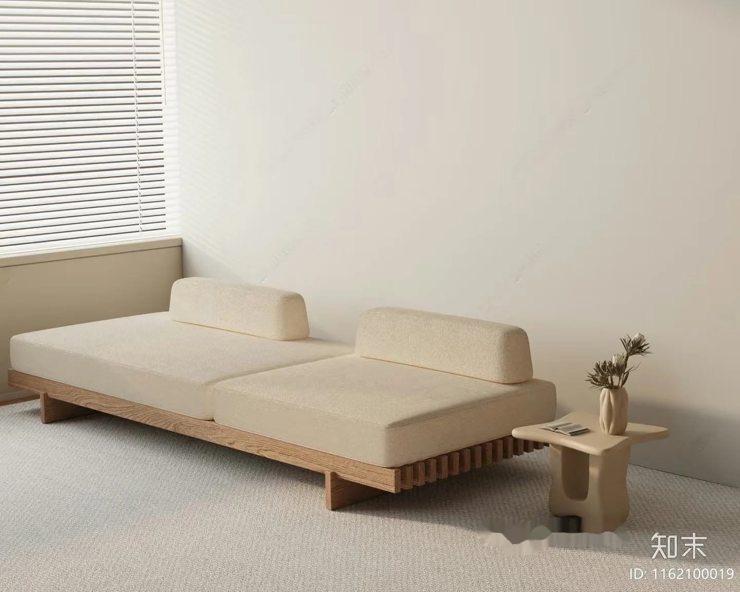 A Minimalist Living Room 3D Model – 16302 – VRAY Render