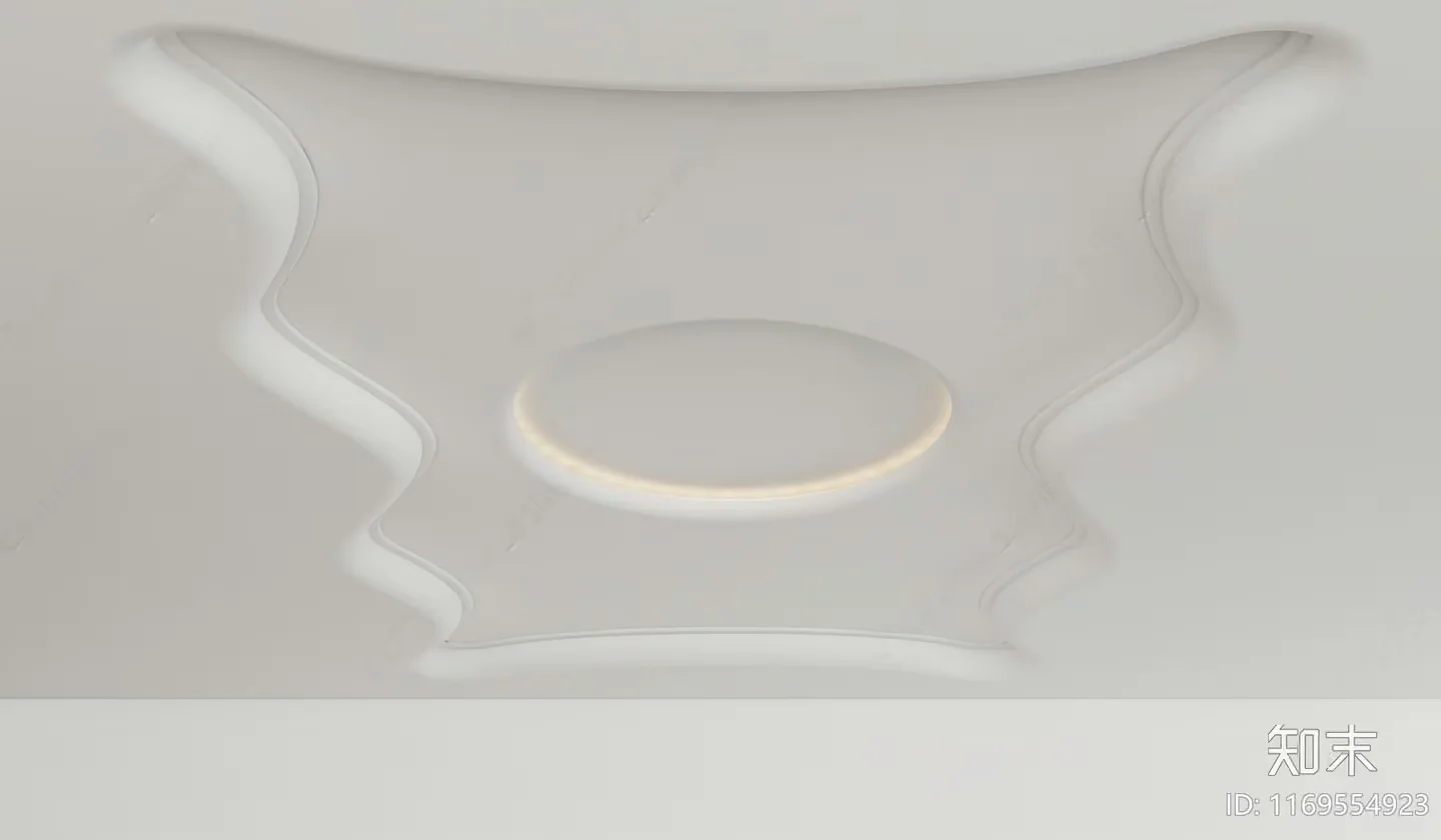 A Modern Ceiling Light Fixture 3D Model – 12744 – VRAY Render