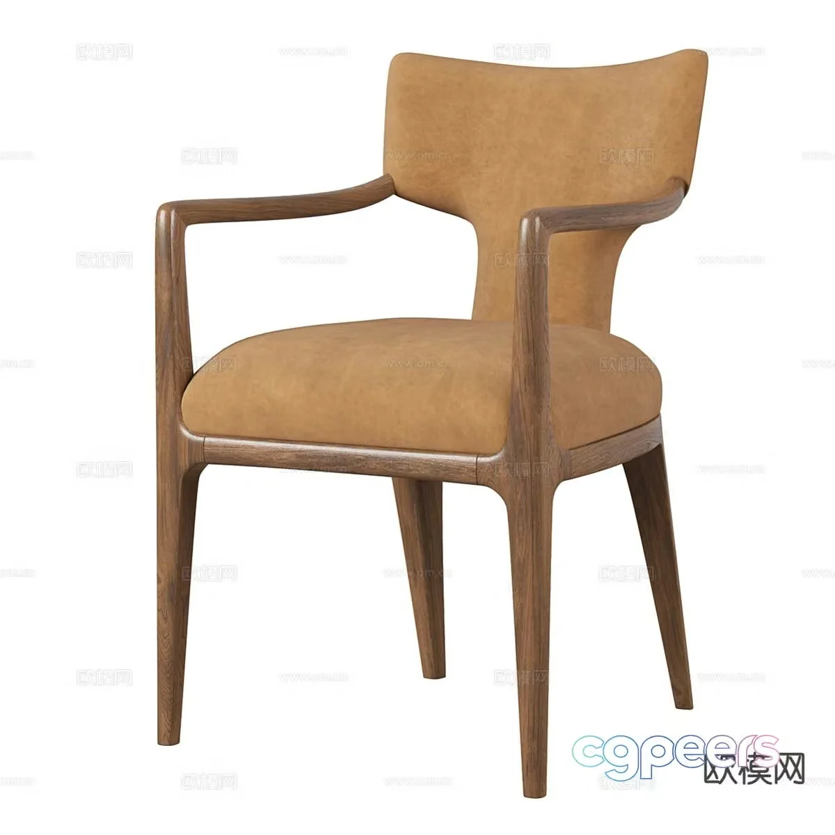 Medieval style chair leisure chair armchair 3d model