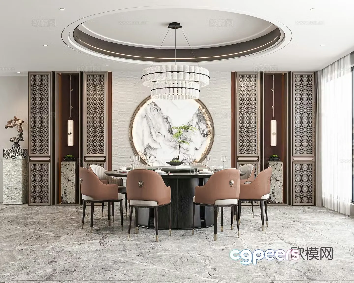 New Chinese restaurant 3D model