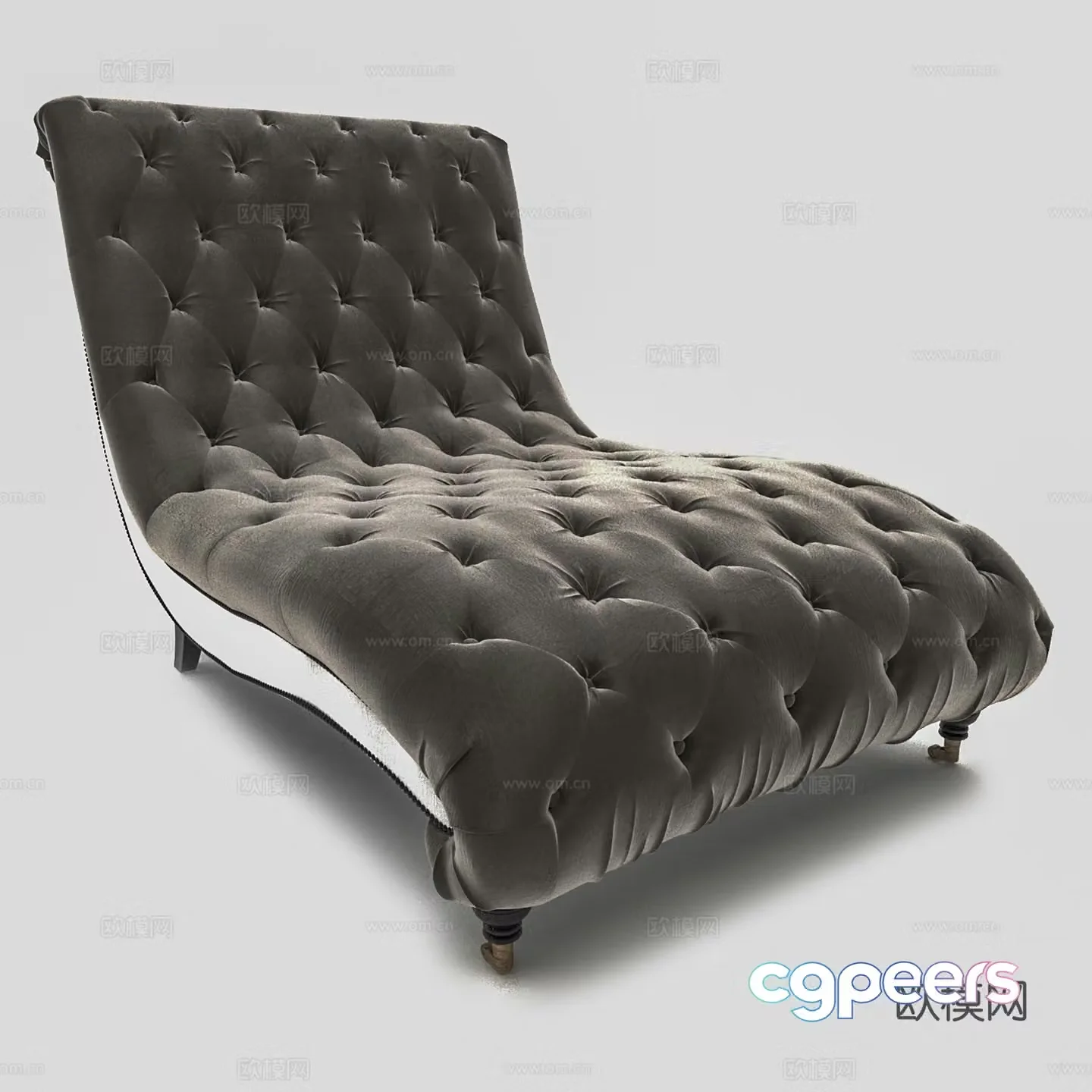 Modern lounge chair fabric lounge chair indoor lounge chair 3d model