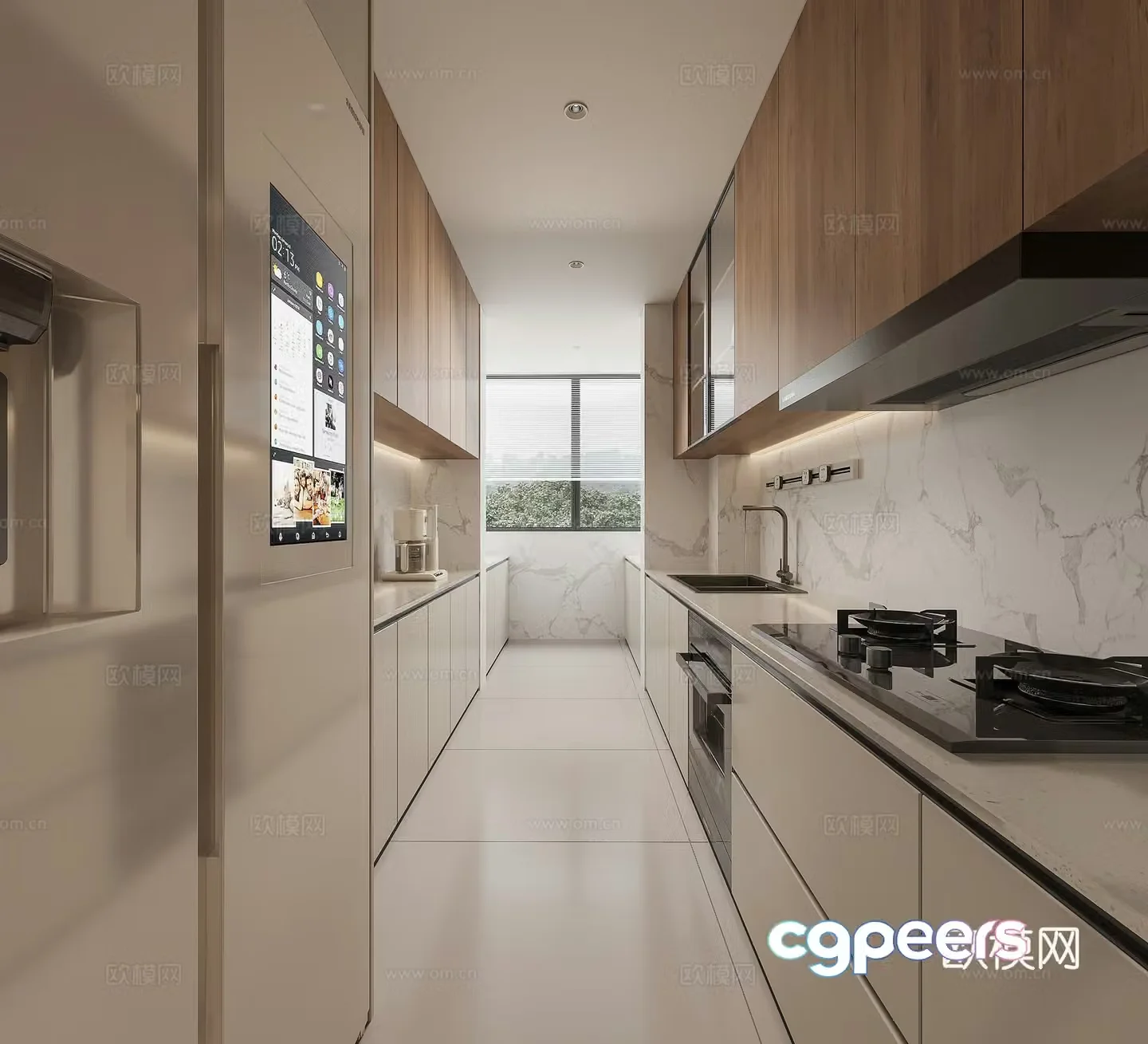 Modern kitchen 3d model