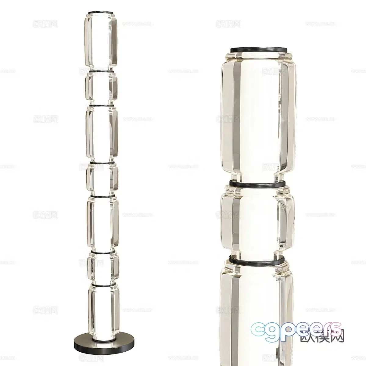 Modern Italian Odeon Light Jam Floor Lamp 3D Model