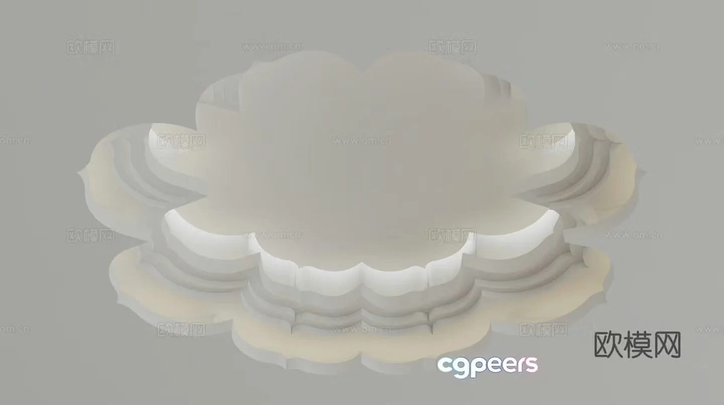 Modern ceiling 3d model